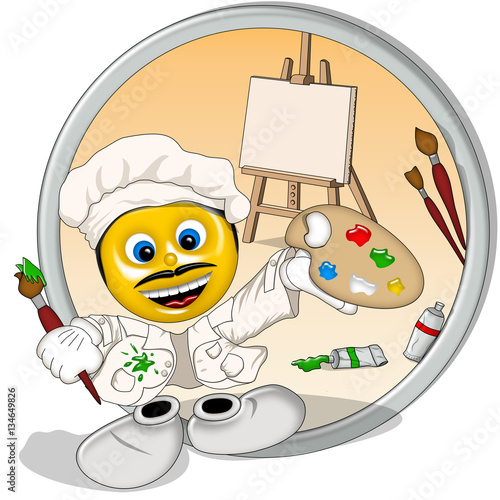 Mestieri pittore smiley