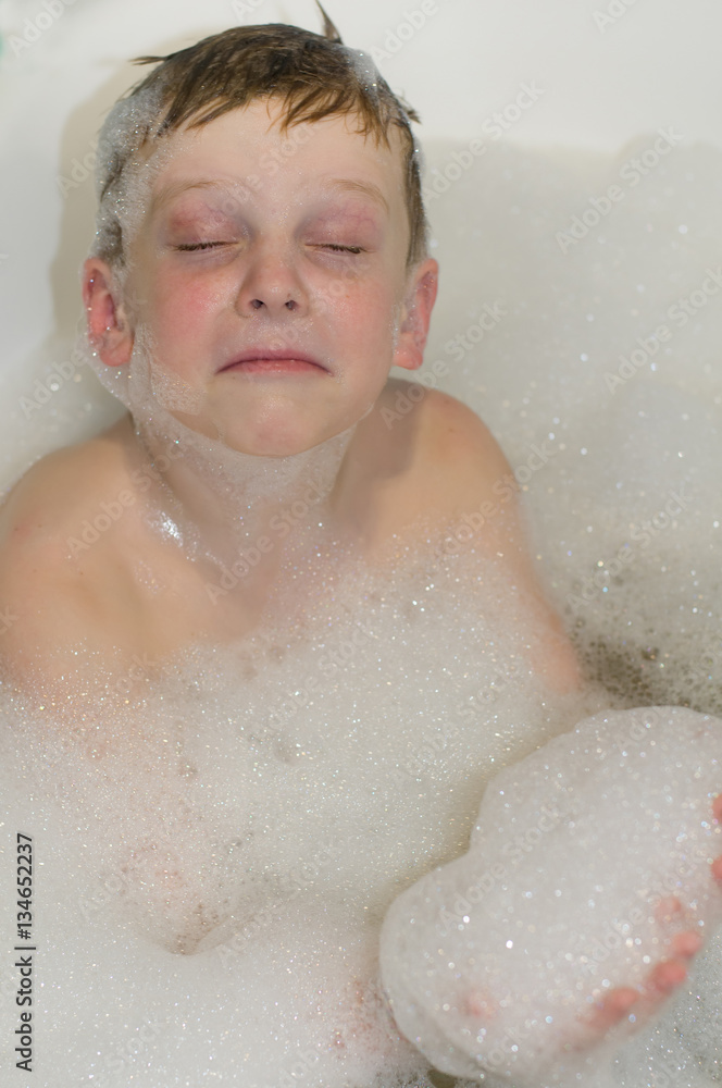 Child boy bathing Child boy bathing