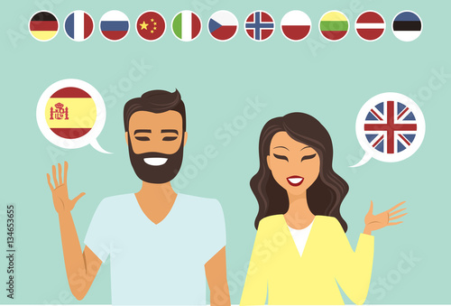 Young bilingual couple