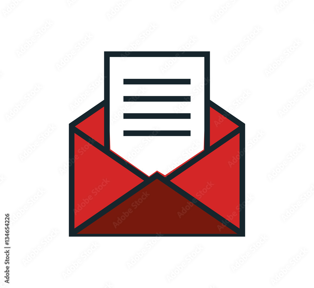 envelope message isolated icon vector illustration design