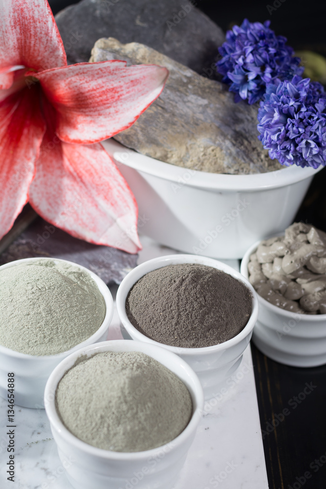 Ancient minerals - luxury face and body spa treatment, clay powder mask Ancient minerals - luxury face and body spa treatment, clay powder mask
