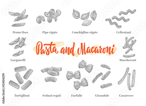 Italian Cuisine Elements Set