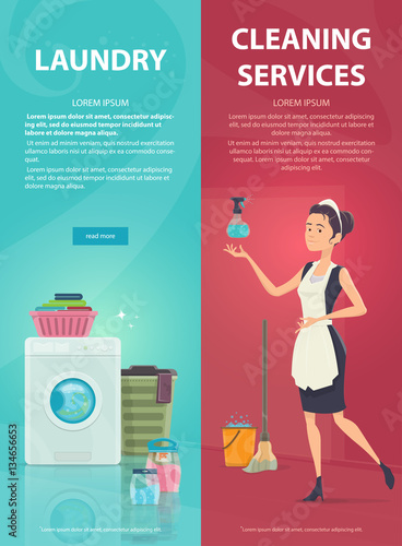 Housekeeping Vertical Banners