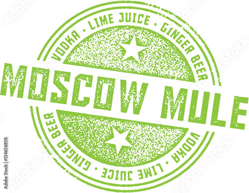Moscow Mule Cocktail Stamp