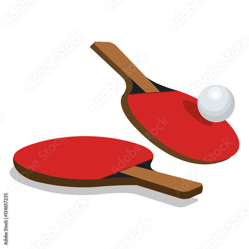 ping pong sport emblem icon vector illustration design
