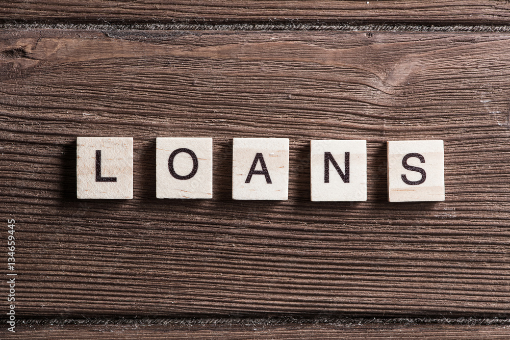 Fototapeta premium business conceptual word of wooden elements with letters