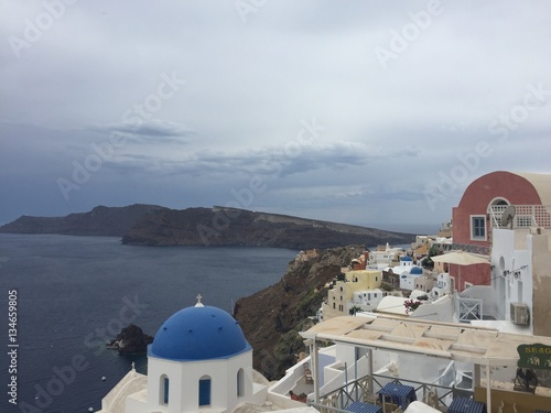 Fototapeta Naklejka Na Ścianę i Meble -  Santorini Romantic Island Greece