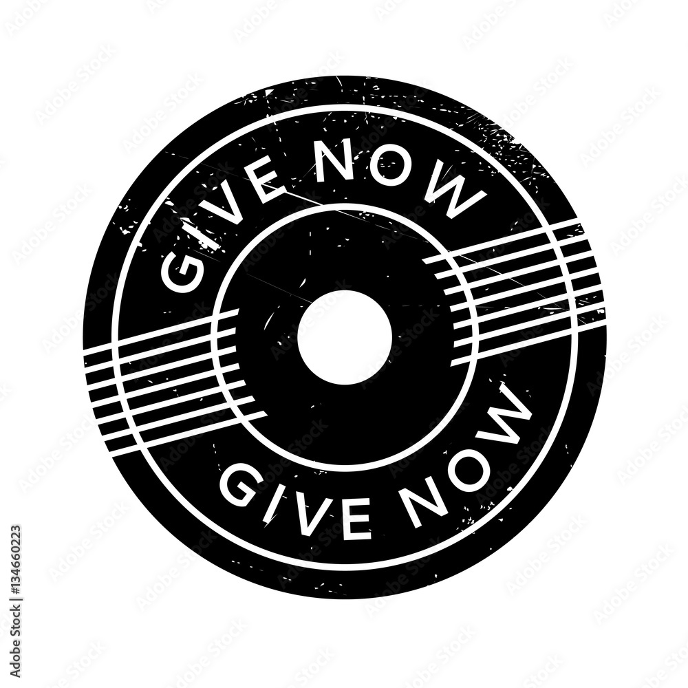 Give Now rubber stamp. Grunge design with dust scratches. Effects can be easily removed for a clean, crisp look. Color is easily changed. Give Now rubber stamp. Grunge design with dust scratches. Effects can be easily removed for a clean, crisp look. Color is easily changed.