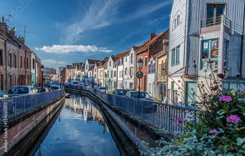 Canvas Print Amiens, les quais, Quartier Saint Leu