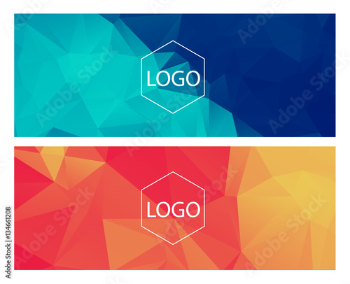 Horisontal polygonal banners