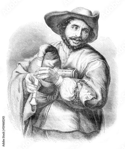 Fotografija Francois Langlois, bookseller of the seventeenth century, vintag