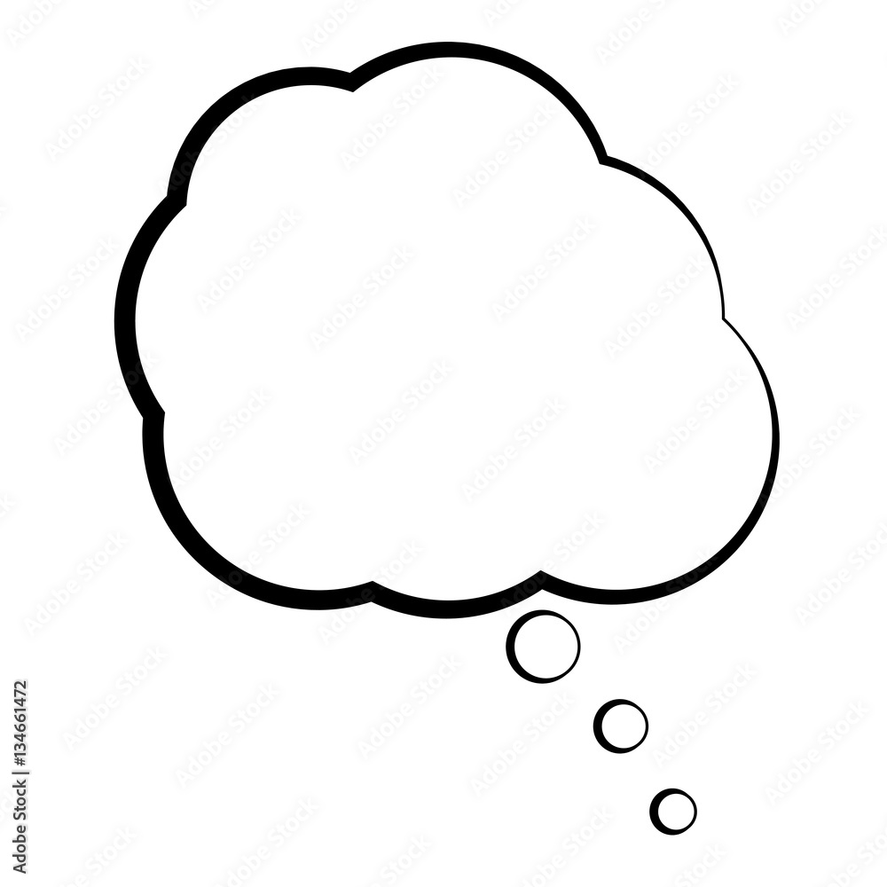 Isolated comic speech bubble on a white background, Vector illustration Isolated comic speech bubble on a white background, Vector illustration