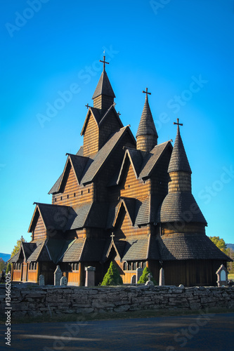 Heddal Stave church in Norway photo
