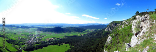 Hohe Wand View of Maiersdorf alpine Panorama