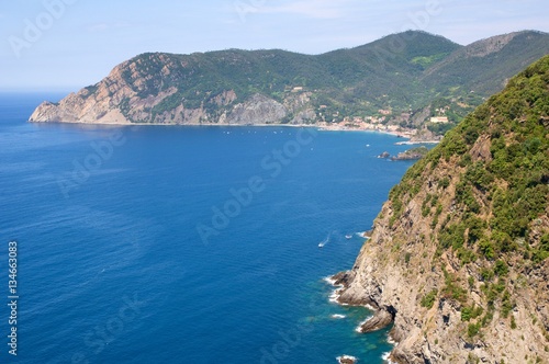 Sea coast near Village Monterosso al Mare, Cinque Terre, Liguria, Italy