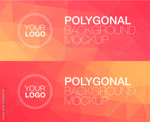 Horisontal polygonal banners