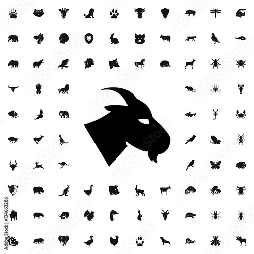 goat icon illustration