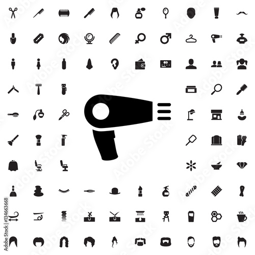 hair dryer icon illustration