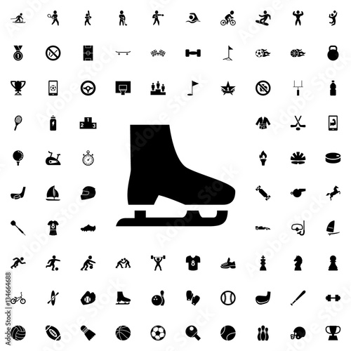 ice skate icon illustration