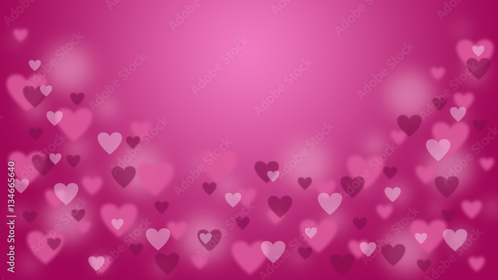 Flying Hearts Background With Space For Text