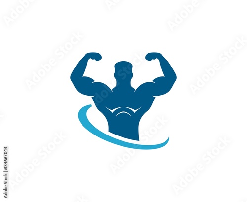 Bodybuilder logo