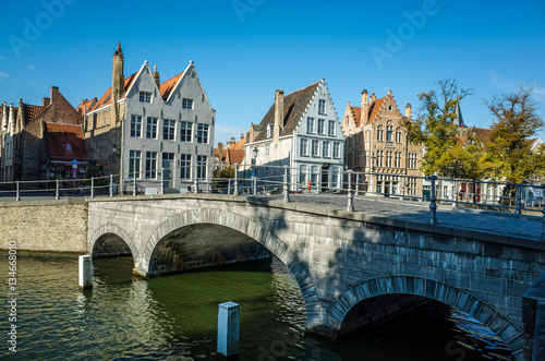 Bridge over canal in Bruge