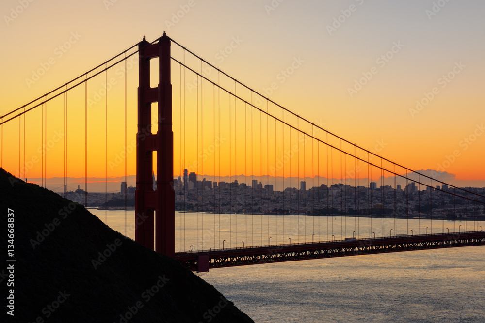 Obraz premium Golden Gate bridge in San Francisco, USA