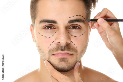 Plastic surgery concept. Fe...