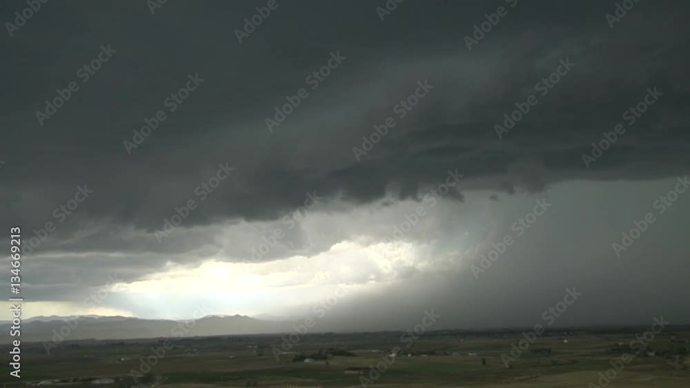 Thunderstorm Rain Shaft and Gust Front Outflow Thunderstorm Rain Shaft and Gust Front Outflow
