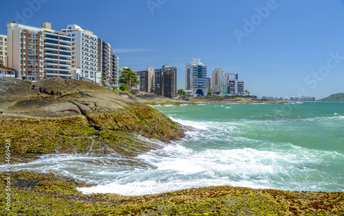 Brazilian coastline . Guarapari , Espirito Santo .