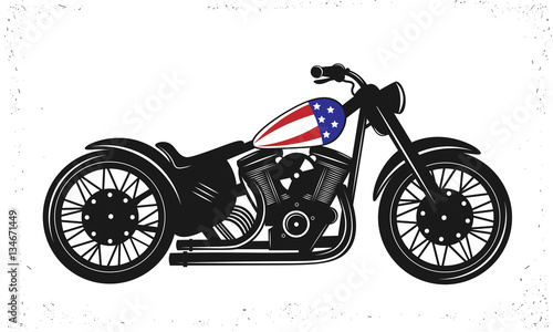American Motorcycle. Vector Illustration
