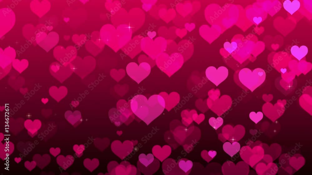 Pink Hearts Background