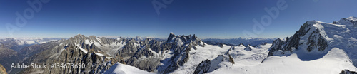 Panorama depuis l'aiguille du midi (3842m) © David LEVEQUE