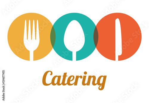 catering related icons emblem vector illustration design 