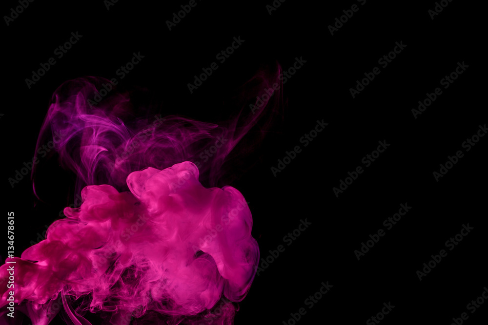 Abstract smoke Weipa. Personal vaporizers fragrant steam. The concept of alternative non-nicotine smoking. Magenta smoke on a black background. E-cigarette. Evaporator. Taking Close-up. Vaping. Abstract smoke Weipa. Personal vaporizers fragrant steam. The concept of alternative non-nicotine smoking. Magenta smoke on a black background. E-cigarette. Evaporator. Taking Close-up. Vaping.