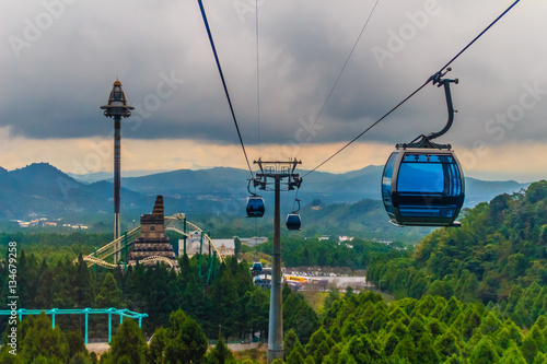 The Sun Moon Lake Ropeway is a scenic gondola cable car service that connects Sun Moon Lake with the Formosa Aboriginal Culture Village theme park.