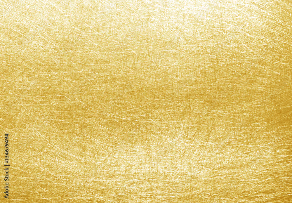 Fototapeta premium Shiny yellow leaf gold foil