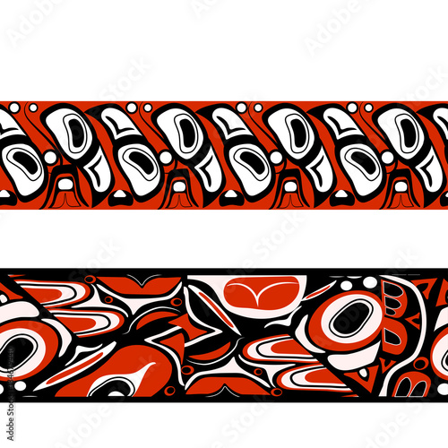 abstract red background native north american