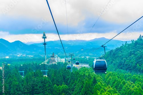 The Sun Moon Lake Ropeway is a scenic gondola cable car service that connects Sun Moon Lake with the Formosa Aboriginal Culture Village theme park.