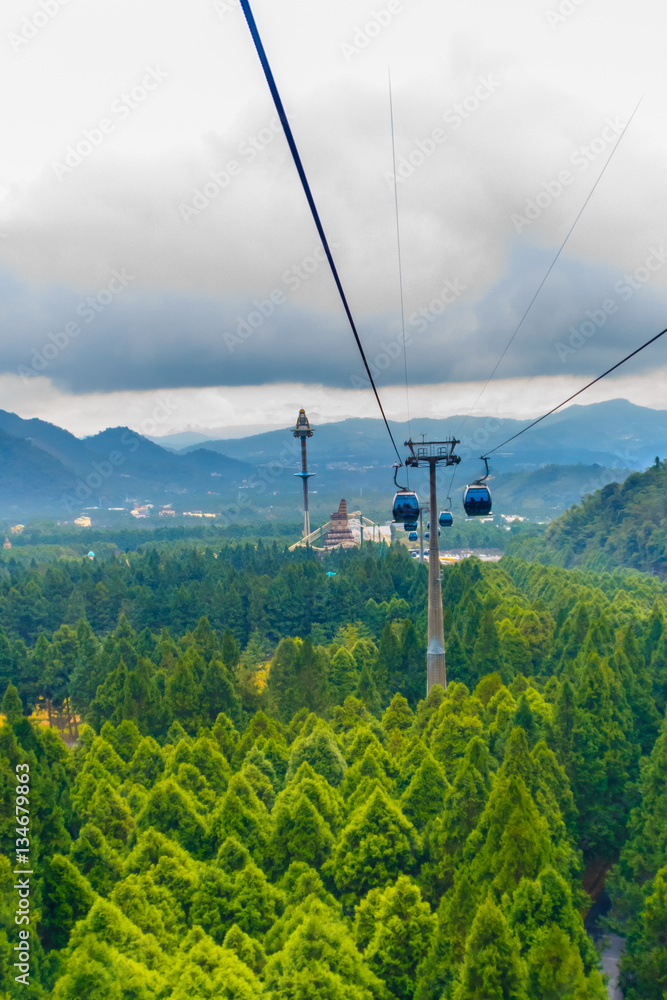The Sun Moon Lake Ropeway is a scenic gondola cable car service that connects Sun Moon Lake with the Formosa Aboriginal Culture Village theme park.
