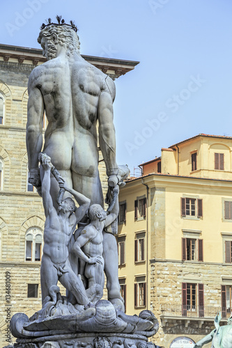 Fountain of Neptune in Florence, Italy