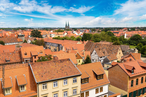 Panoramic view of Quedlinburg, Germany