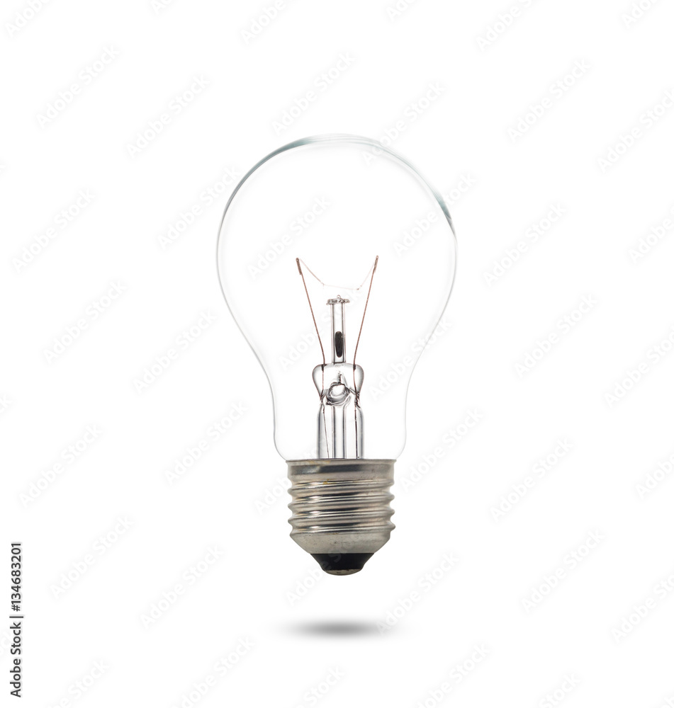 Compact Fluorescent Lamp with lighting on the white background Compact Fluorescent Lamp with lighting on the white background