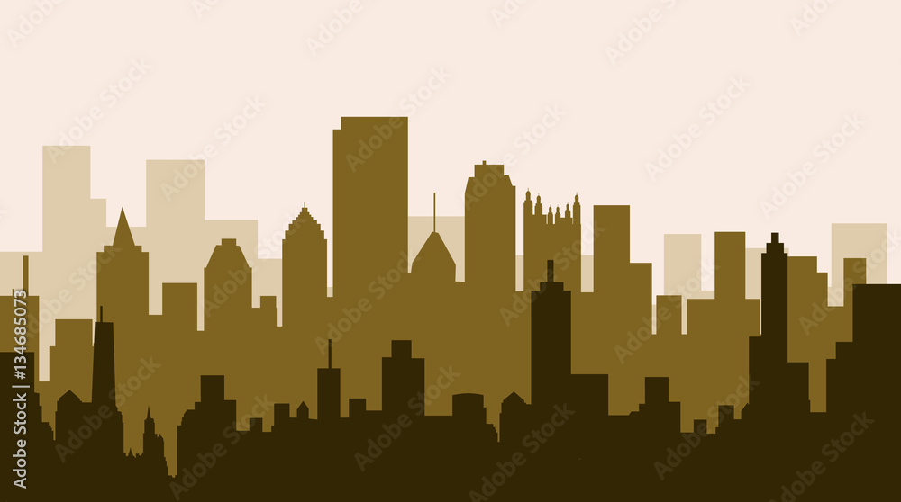 Pittsburgh City Skyline 