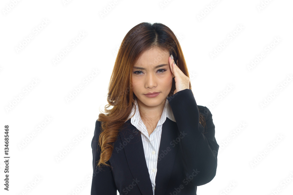 stressed and depressed young atractive businesswoman, headache a stressed and depressed young atractive businesswoman, headache a