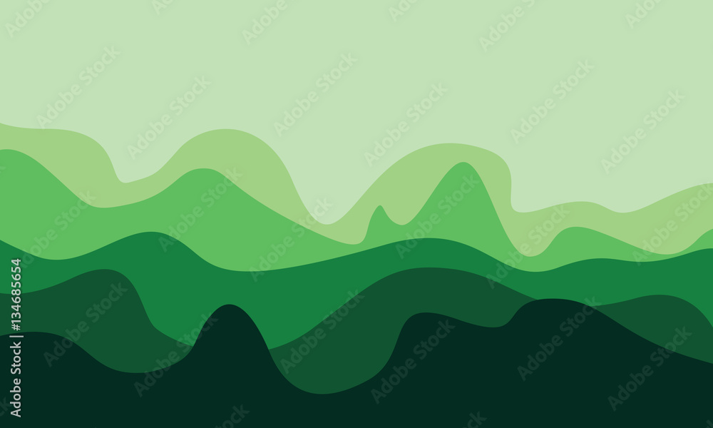 abstract forest green mountains waves background abstract forest green mountains waves background