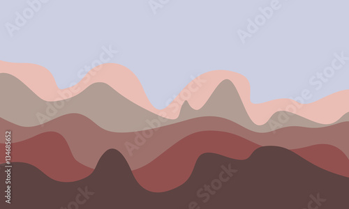 abstract mountains waves background