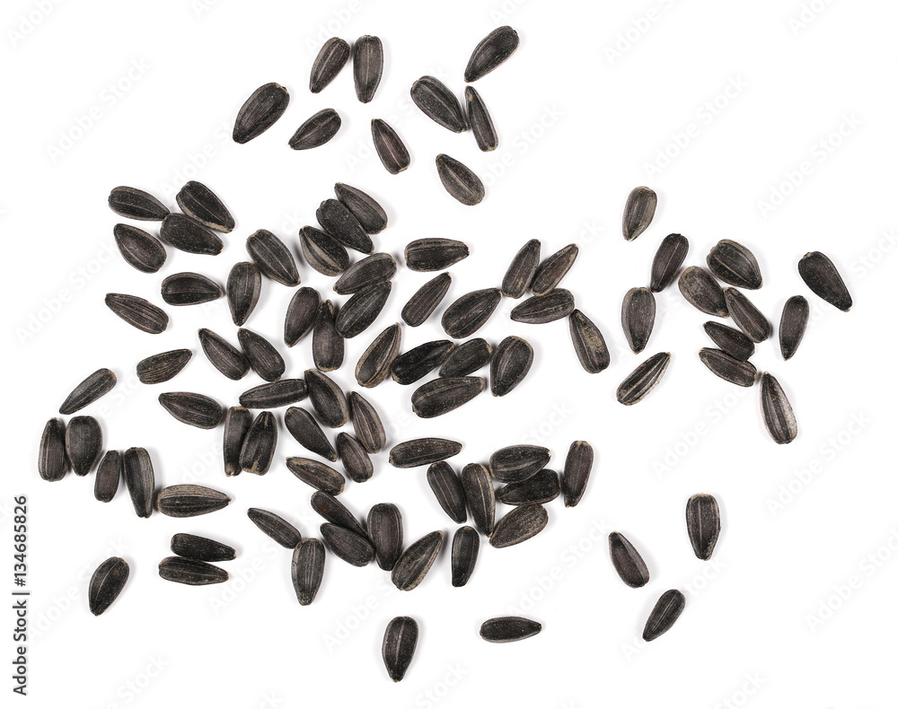 sunflower seeds isolated on white sunflower seeds isolated on white