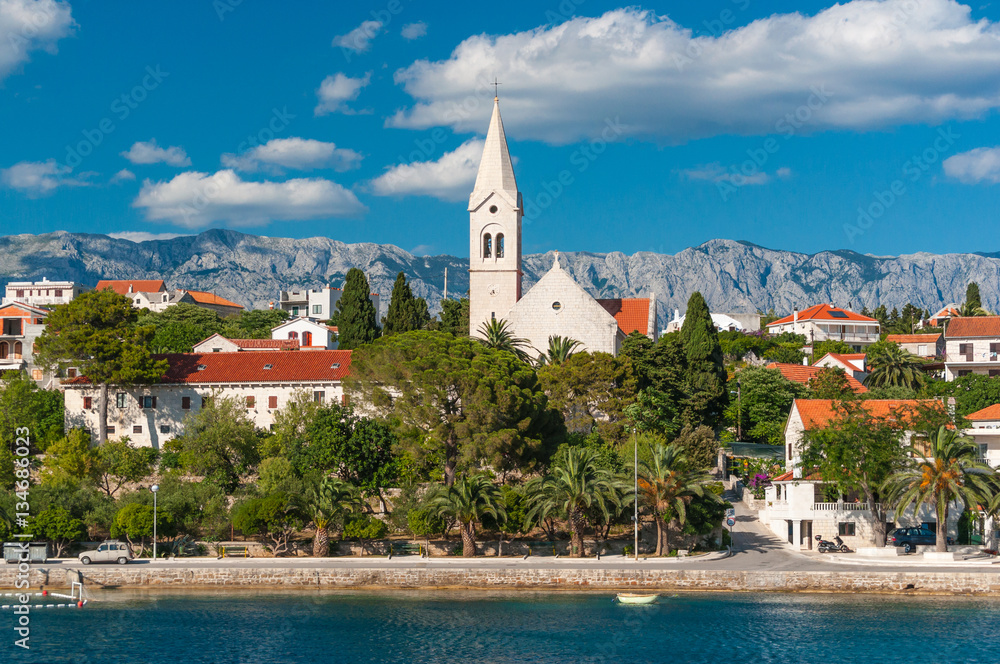 View a small town Sumartin on the island of Brac.