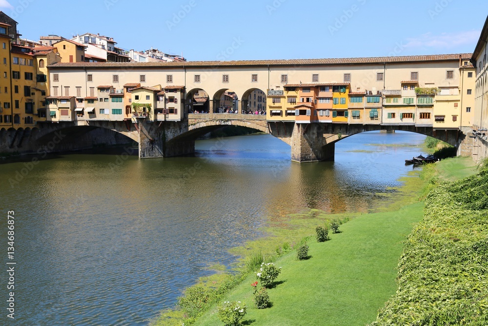 Old Bridge called Ponte Vecchio in Florence Italy